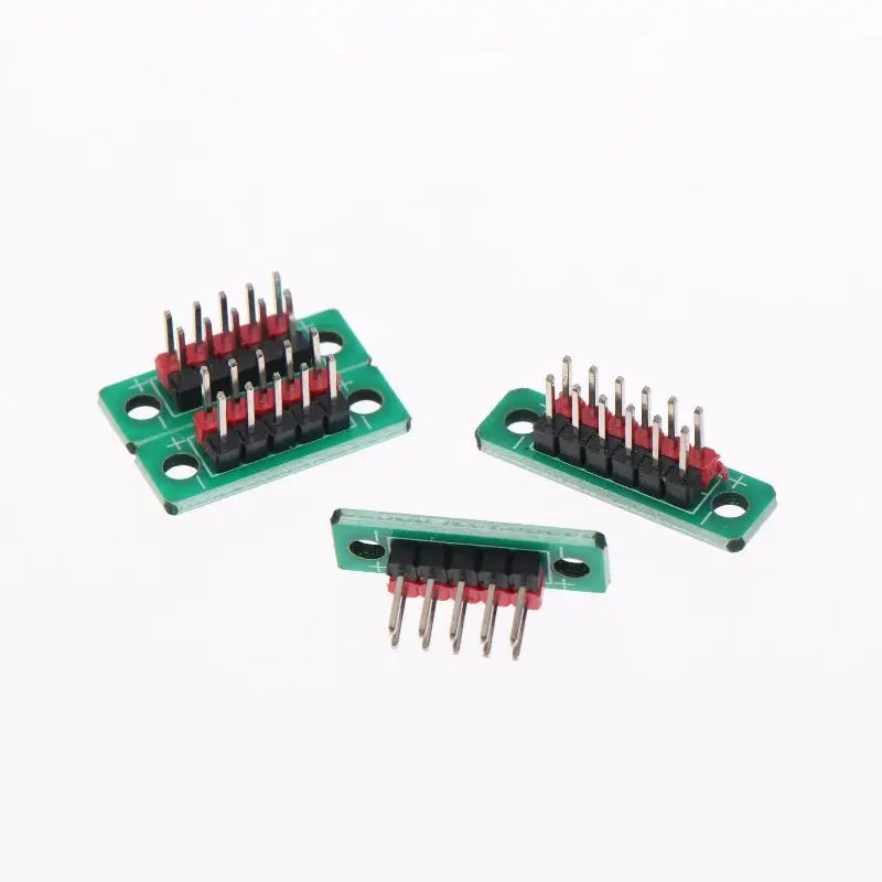 5P/6P Terminal Wire Transfer Board 1/5Pcs 2.54mm 2-Row Pin Distribution Board for DIY RC Drone Circuit Wiring