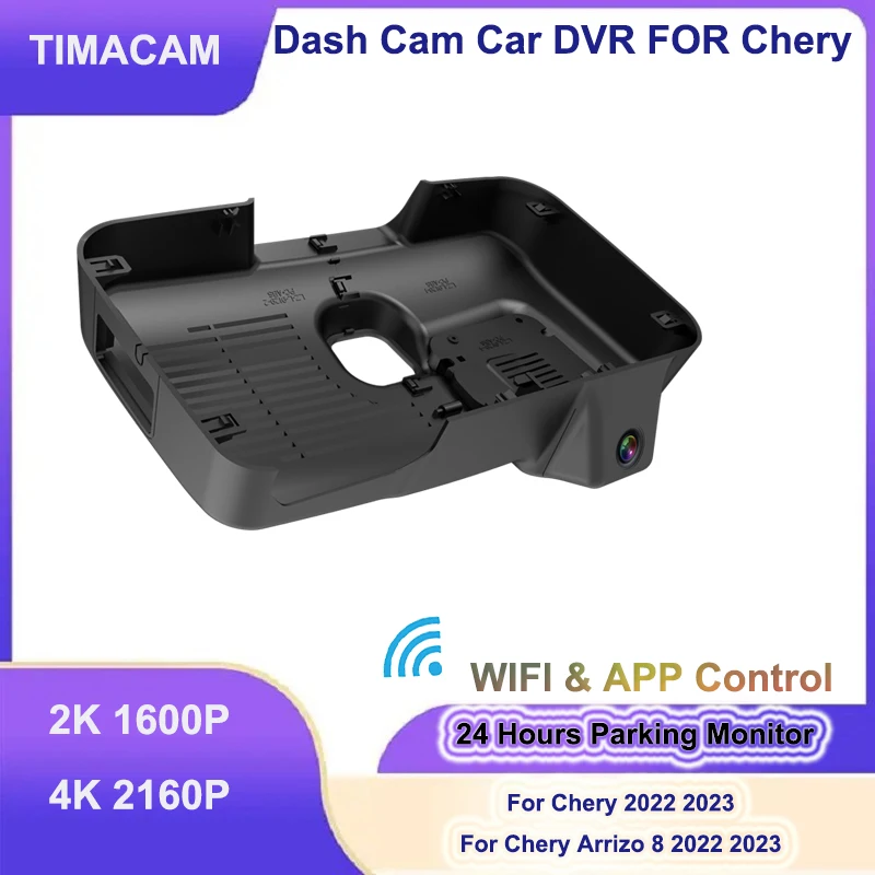 

TIMACAM 4K 2K Wifi Dash Cam Front and Rear Camera For Chery Arrizo 8 2022 2023 2160P Video Recorder 24H Parking Monitor Car DVR