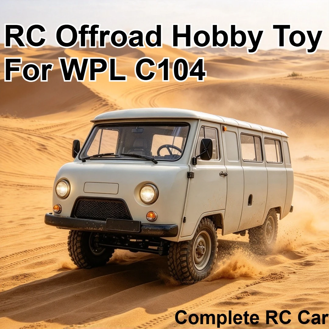 RC Offroad Hobby Toy For WPL C104 UAZ452 1/12 4WD RC Van Custom Model Number Decor Simulation Appearance Electric Model Vehicle