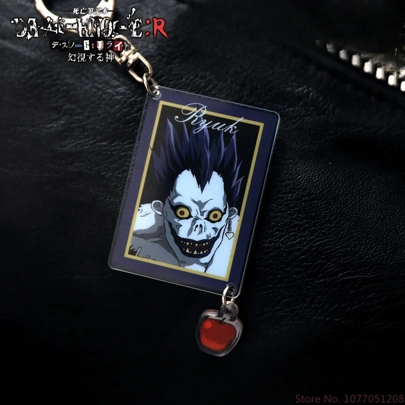 Periféricos de Anime Death Note llavero acrílico colgante mochila colgante llavero accesorio decorativo adorno colección regalo