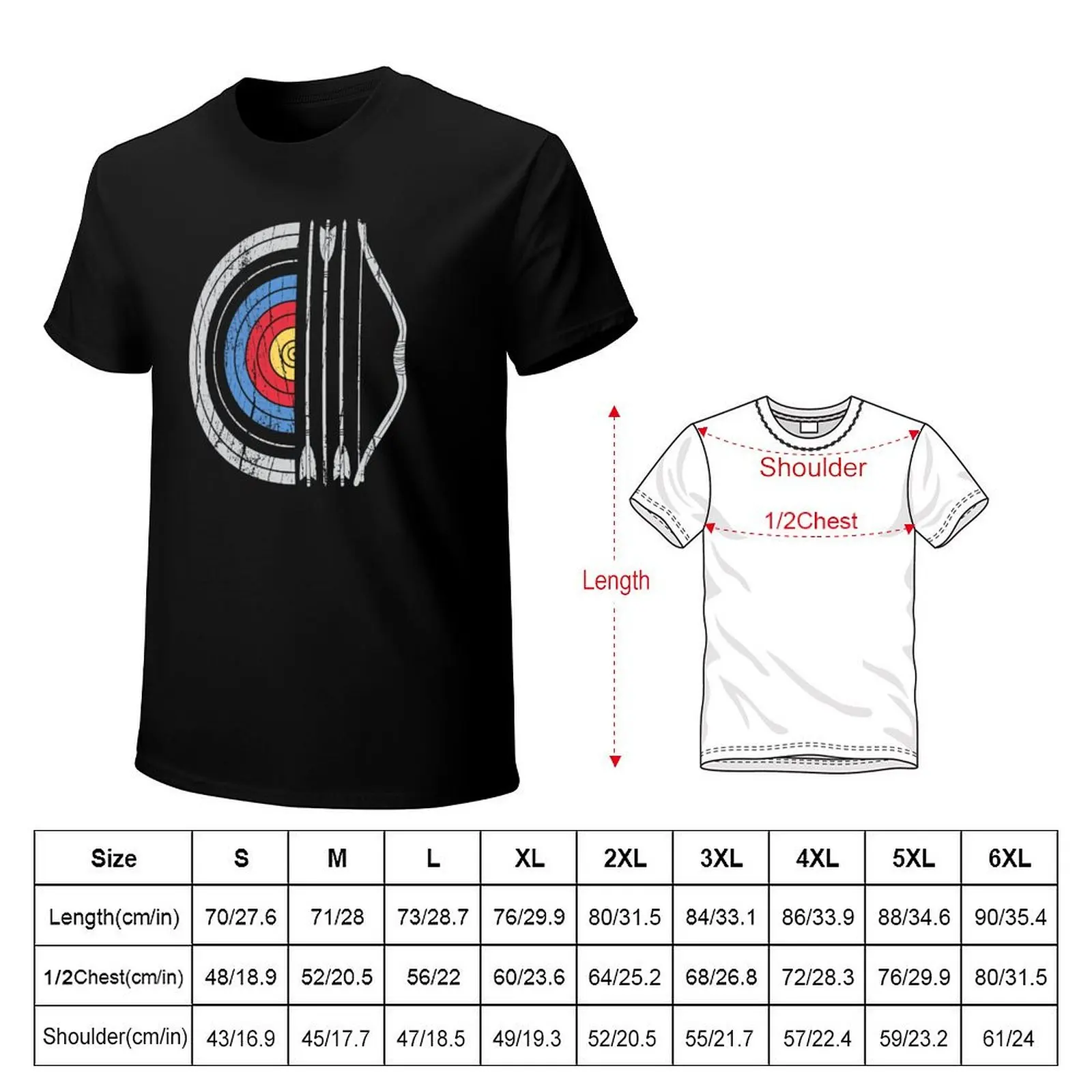 Archery Target Bow And Arrow Archer Retro Vintage T-Shirt mens graphic t shirts T-Shirt