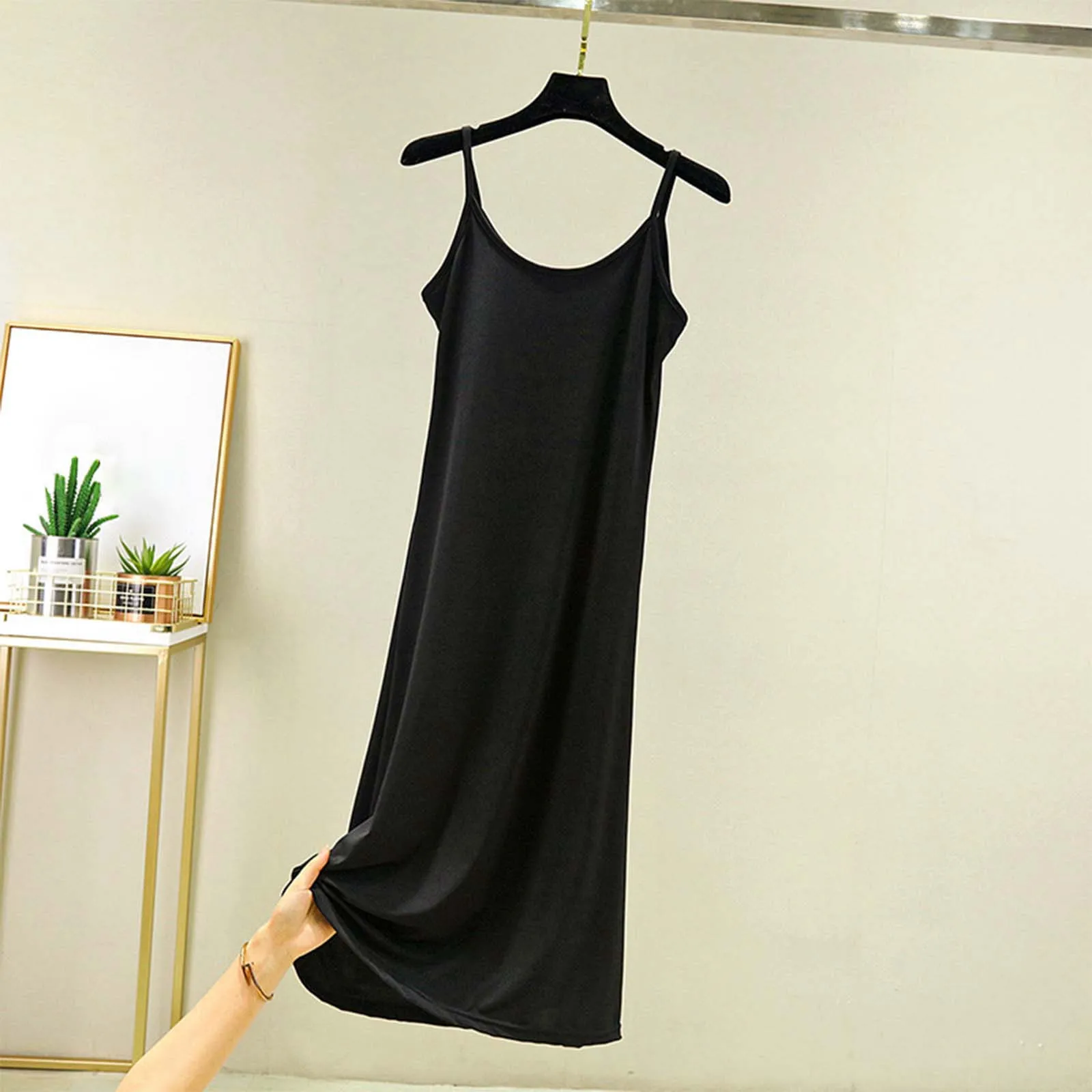 

Elegant Suspender Maxi Dress Women's Sexy 2024 Summer Sling Beach Dresses Female Backless 0-neck Vacation Nightwear Dresses