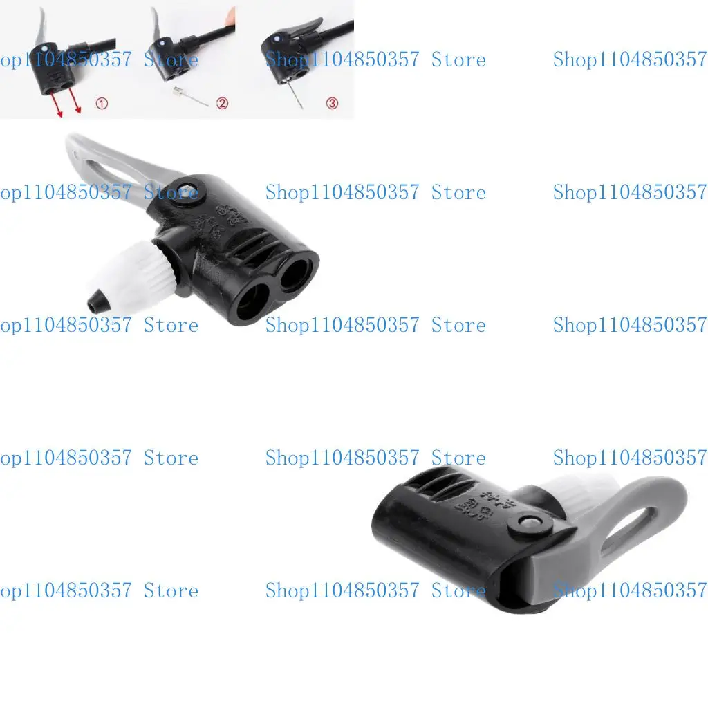 

5asd Bike Nozzle for Valve Connector Adapter Dual for Head Pumping Parts