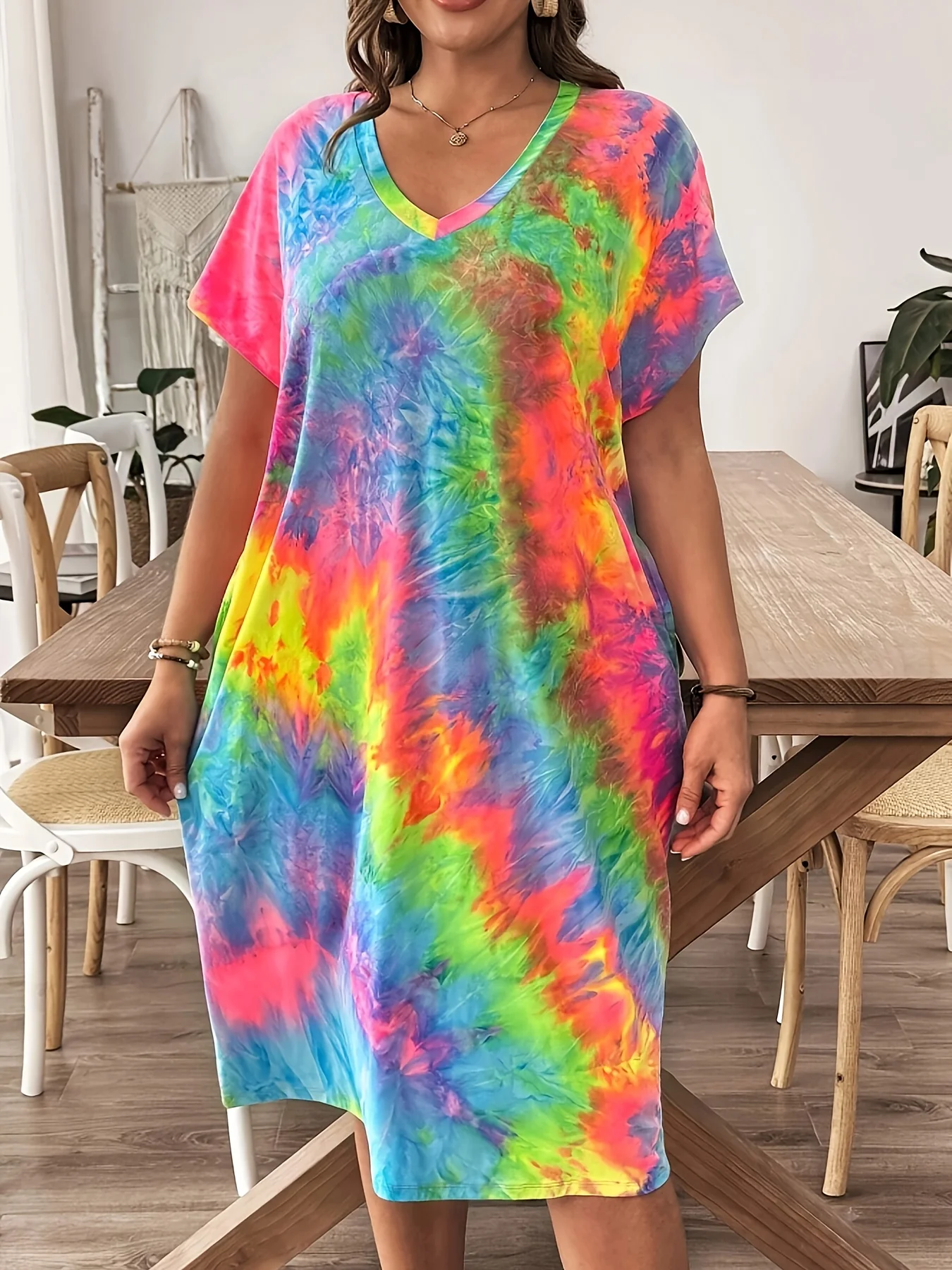 

Women's Chiffon Roun Neck Lace-Up Croppe ress