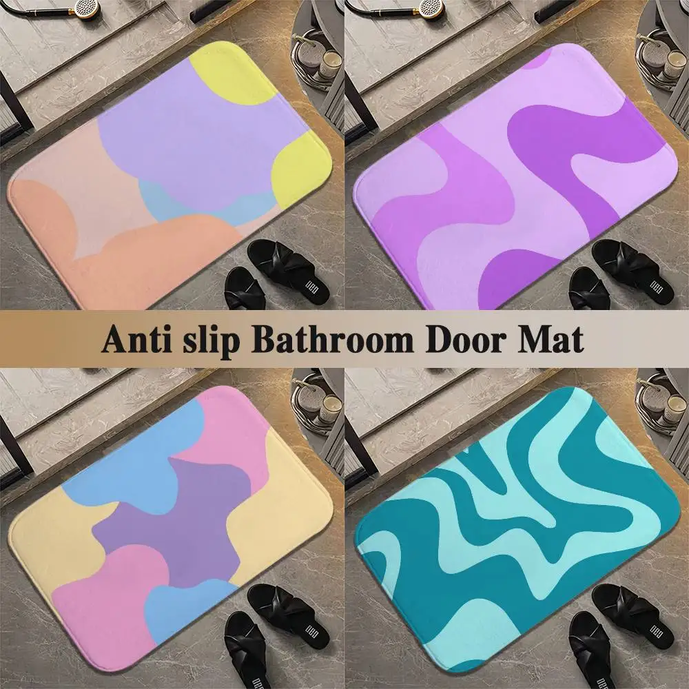 

Fondo De Colores Floor Mat Printed Large Carpets Living Room And Bedroom Carpets Bathroom Anti Slip Door MATS Small Carpets