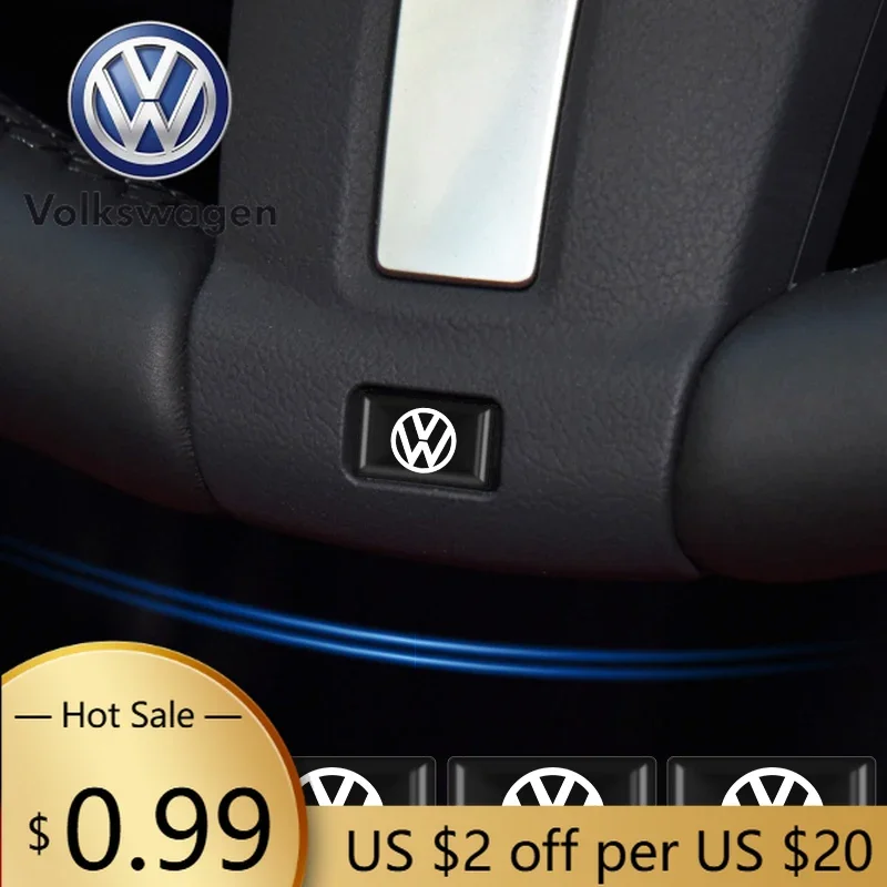 

Эмблема-значок 3D из эпоксидной смолы для руля автомобиля Volkswagen VW GOLF Polo Tiguan PASSAT, аксессуар для интерьера авто