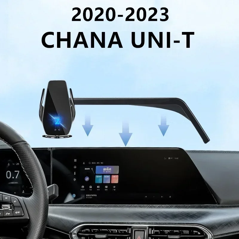 

For 2020-2023 Chana UNI-T Phone Mount Unit with Screen Car Charger Wireless Internal Navigation Modification Size 10.3/10.28 Inc