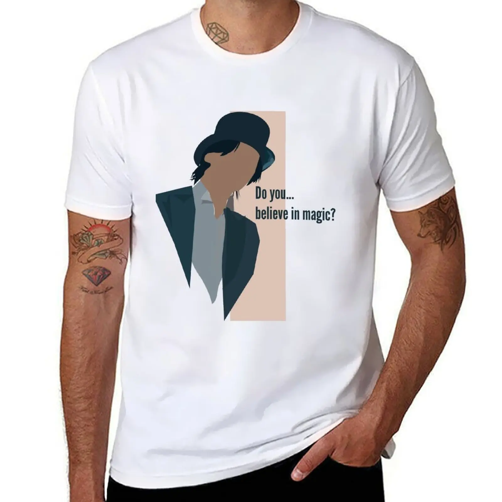 

Do you... believe in magic! T-Shirt t shirts for man slim fit man t shirt cotton T-Shirt