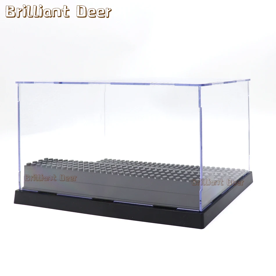 Large Size Acrylic Display Case Dustproof Showcase Storage Cabinet for Building Blocks Figures Stand Bricks Model Children Toys