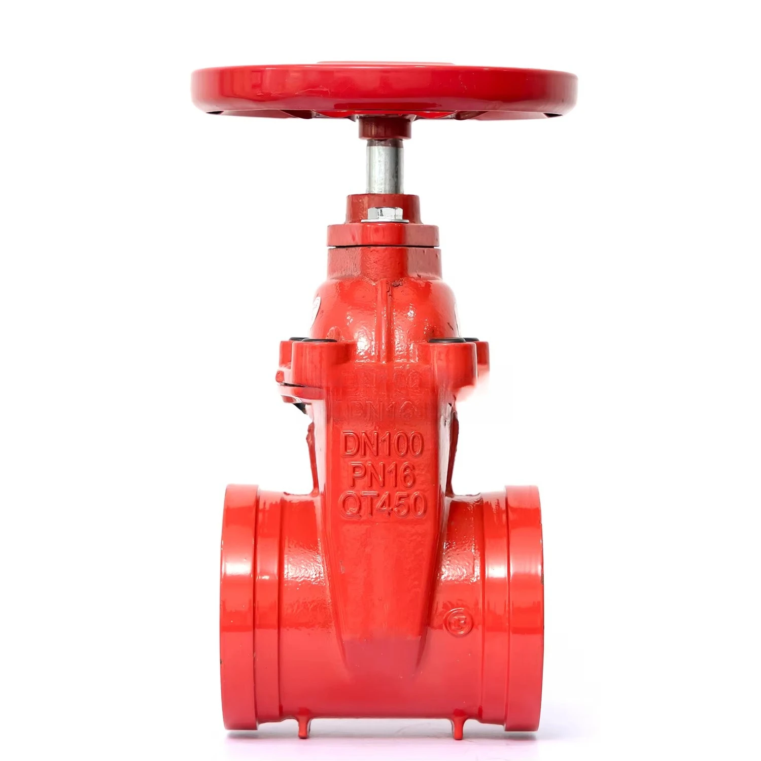 Hot Sale Manual Ductile Iron Valve Body Slotted Up Stem Gate Valve Approved Fire Equipment Parts Customization