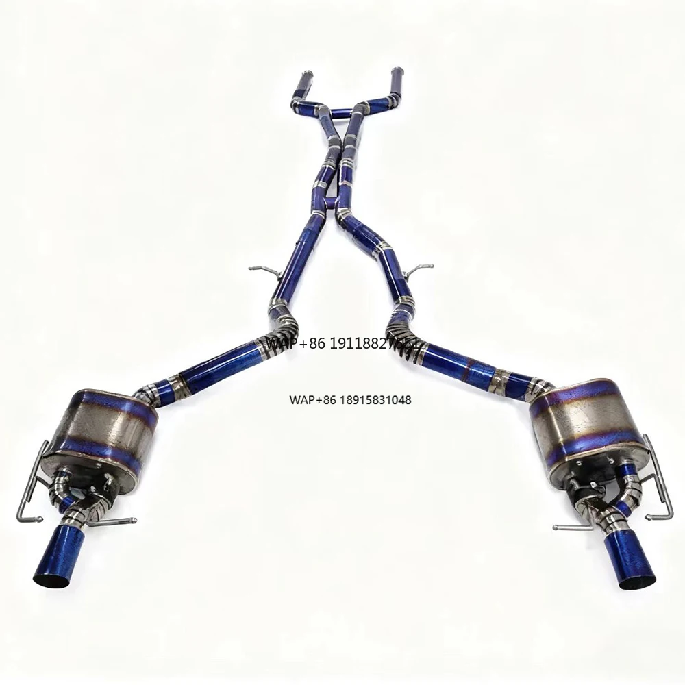 GT63 (X290) Modified Titanium Mid-Rear Section Valved Exhaust with Intelligent Valve Control
