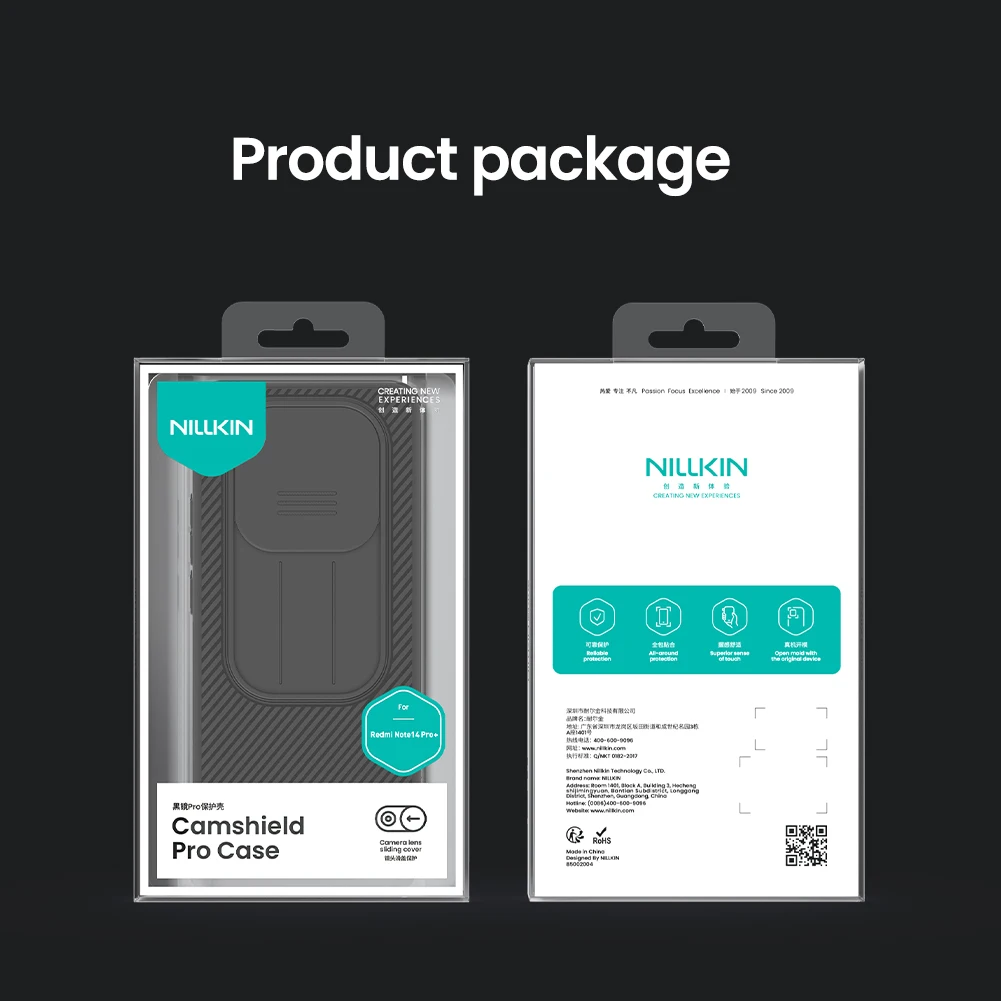 Nillkin para xiaomi redmi note 14 pro 5g 14 pro plus 5g camshield pro slide câmera capa protetor à prova de choque caso do telefone