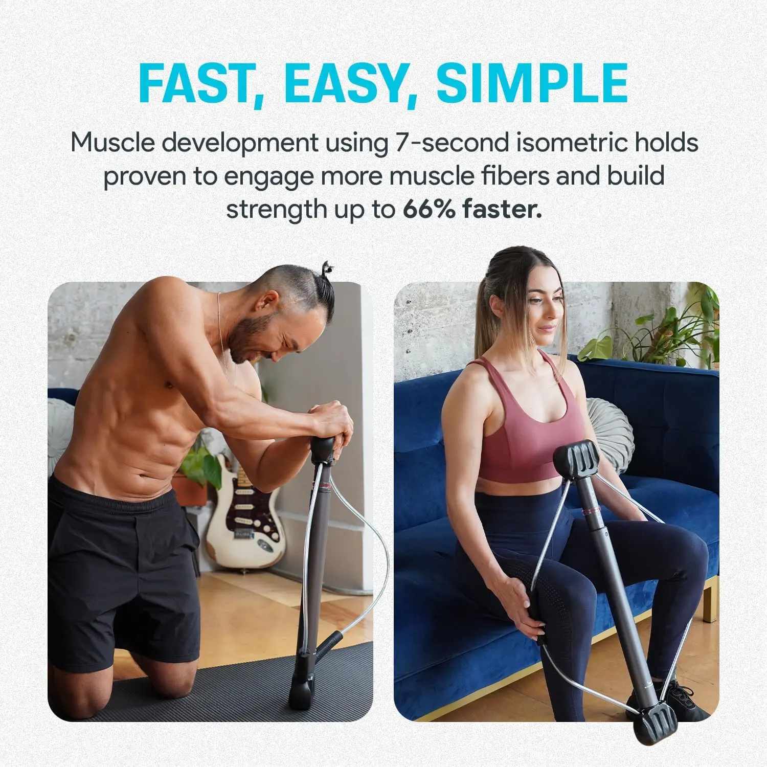 Exercise Equipment, Portable Strength Training at Home Gym Equipment for Back, Shoulder