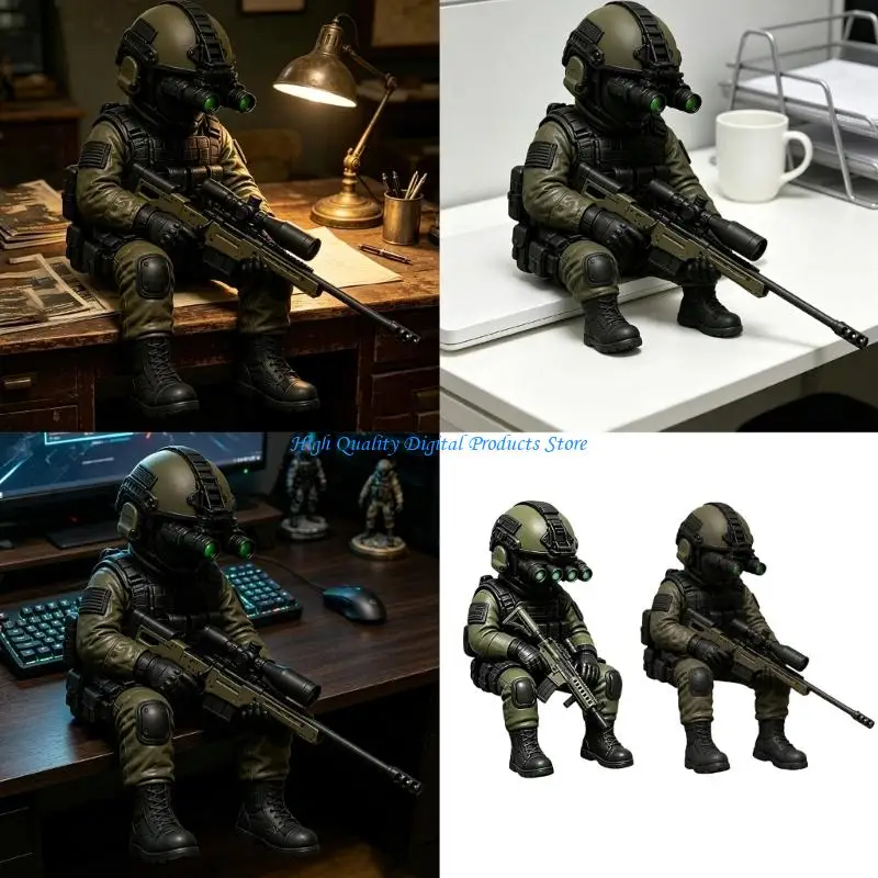 U2JE Miniature Soldier Action Figure Collectible Display Model Desk Decors Gifts