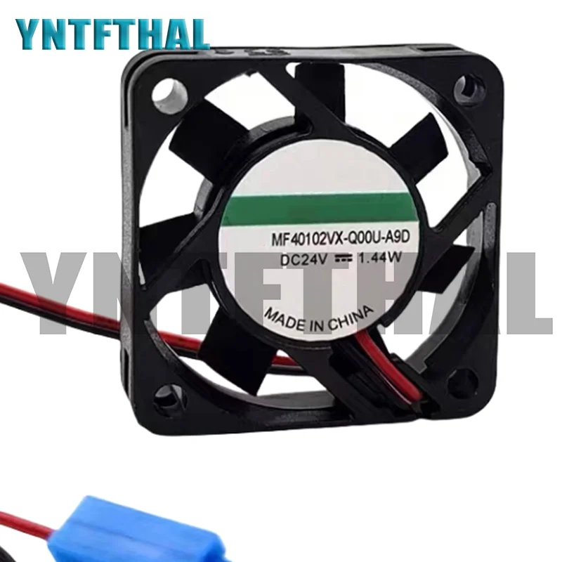 New For MF40102VX-Q00U-A9D Server Square Fan DC 24V 1.44W 40x40x10MM 2-Wire