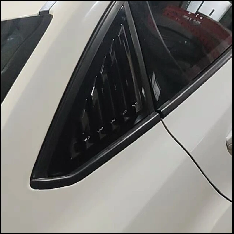 

For Ford Focus Sedan 2011-2017 Rear Triangular Window Shutter Louvers Vent Cover Trim Decorative Frame Car Accessories