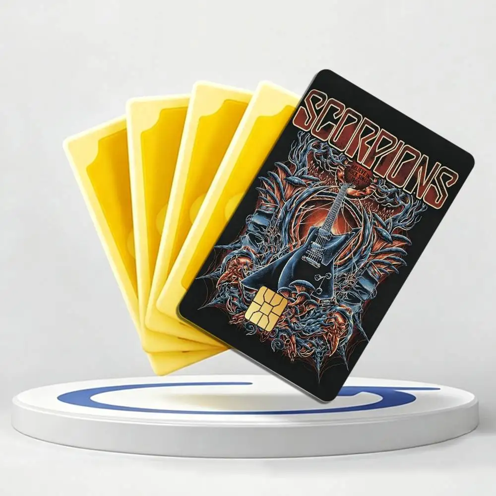 Heavy Metal S-Scorpions Band Card Stickers for Bank Access Protective Waterproof Film Cover Sticker Gift