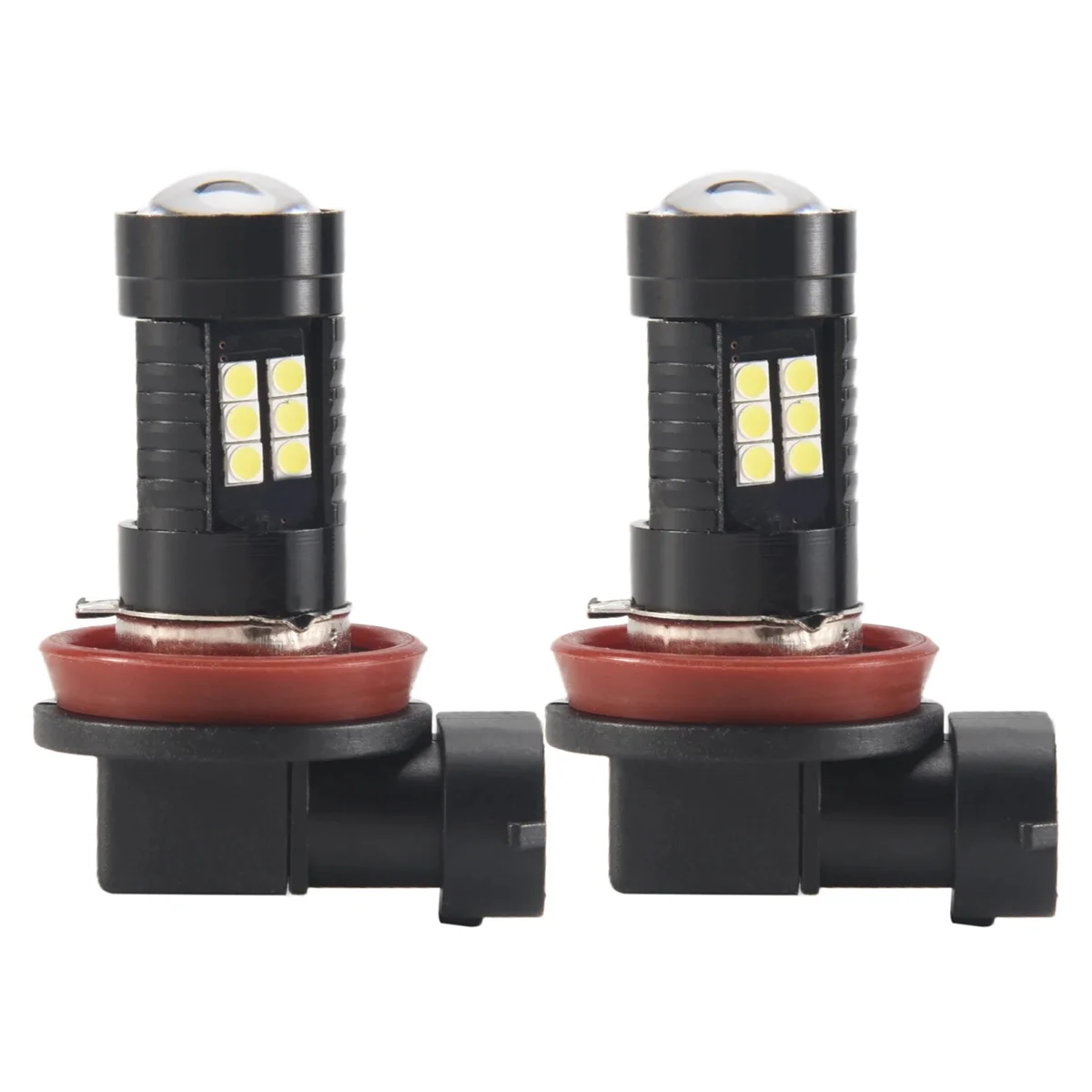 2x Canbus H8 3030 21Smd Led Drl Daytime Running Fog Light Bulbs For Superb