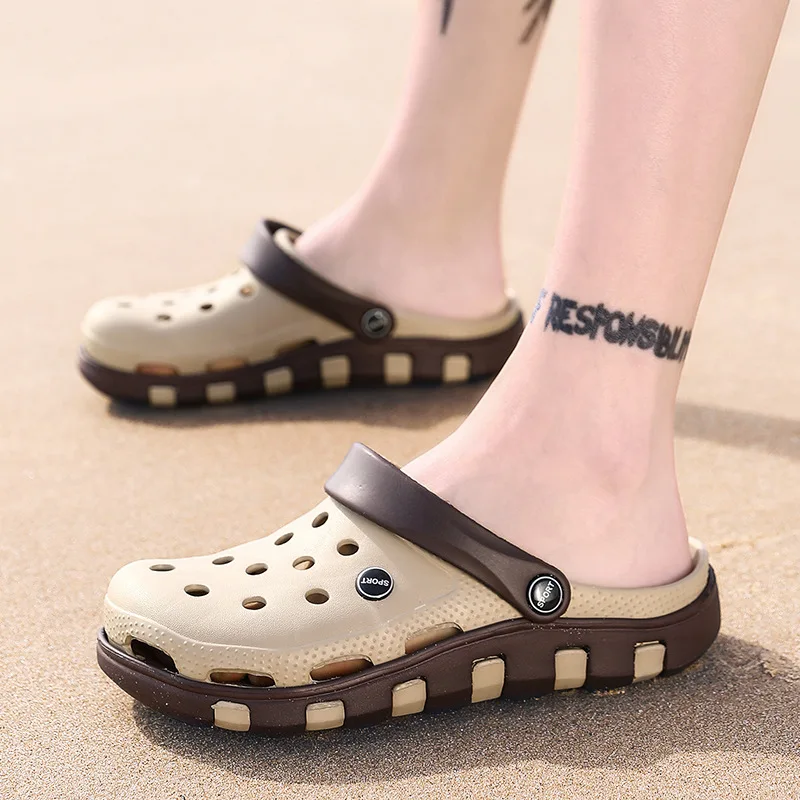 Unisex Sandals Outdoor Beach Shoes Men Hole Slippers Water Shoes Men Sandalias Clogs Women Garden Water Shoes Summer Light