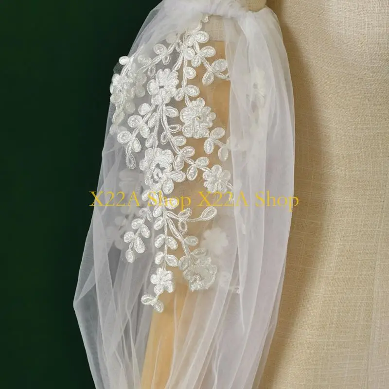Unique Bishop Bridal Sleeves Elegant Flared Arm Cover For Wedding Dresses With Adjustable Elastic Cuffs
