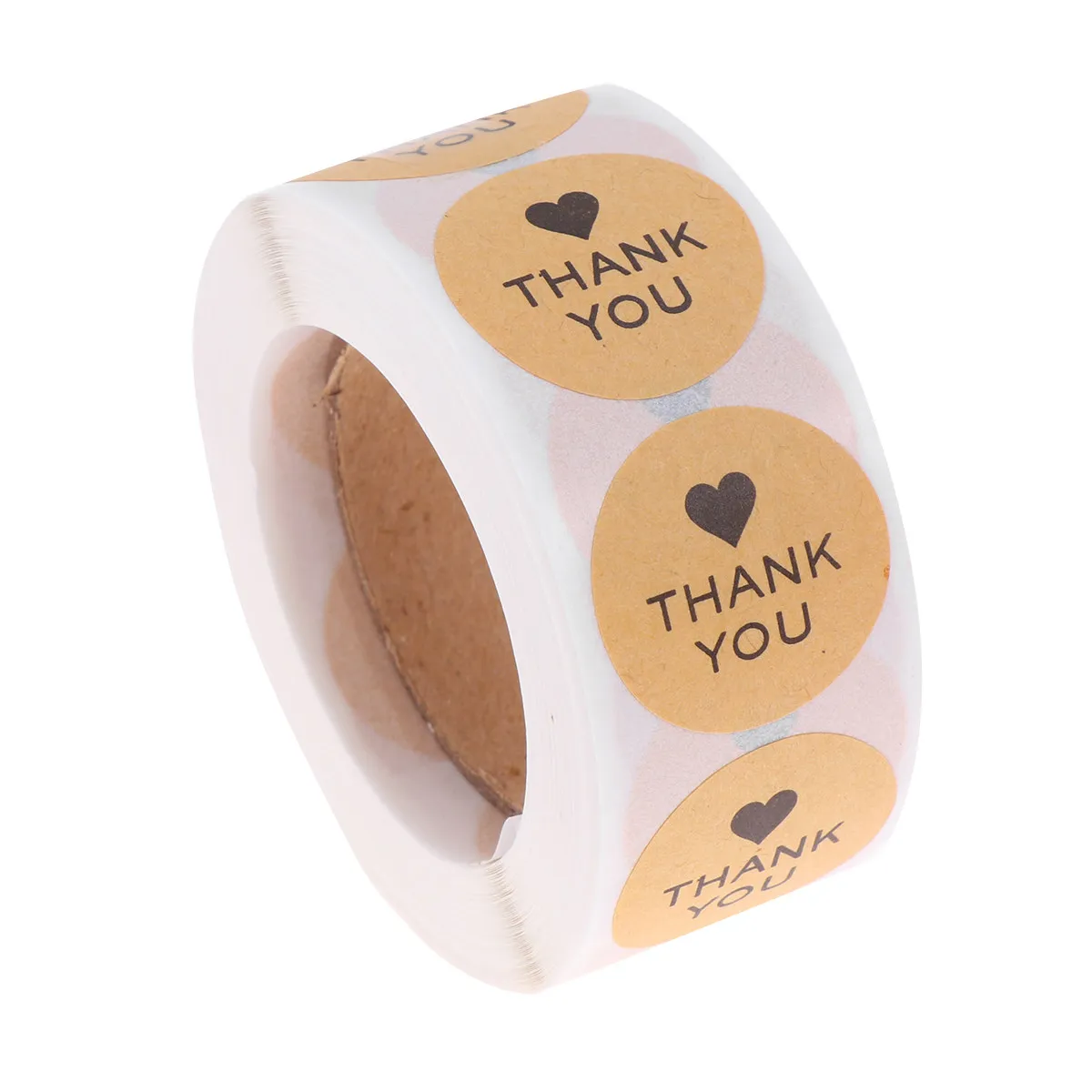 Self-Adhesive Thank You Sticker Kraft Label for Candy Biscuit Bags Christmas Packaging Gift Wrapping Baking Labels DIY