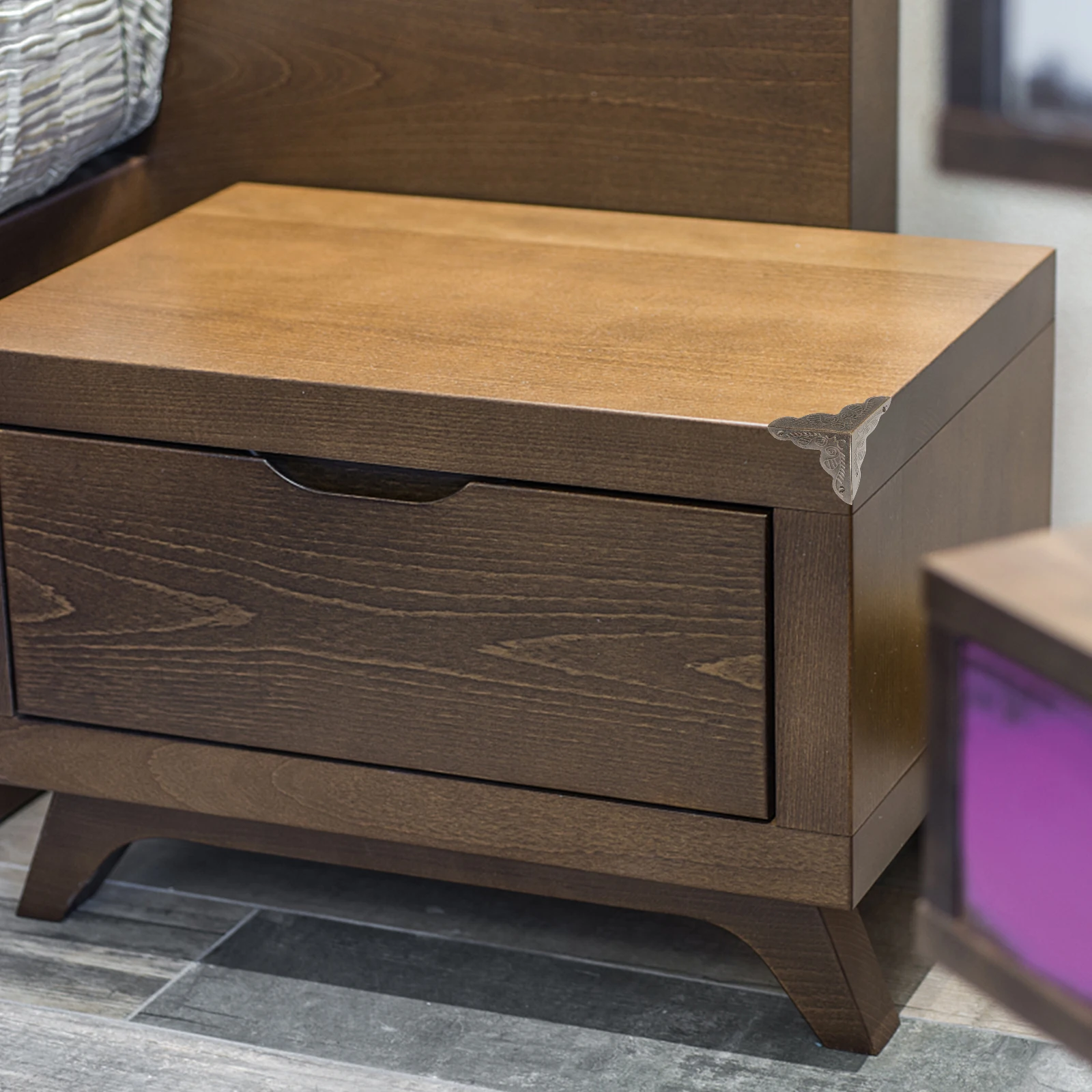 

12pcs Metal Corner Protectors Vintage Decorative Guards For Wooden Box Jewelry Case Protection Finish Box