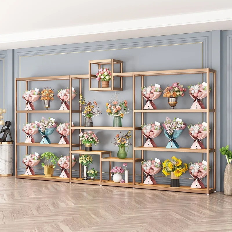 Florist display stand Bouquet stand Flower pot Multi-layer simple flower Gift box Flower basket Craft