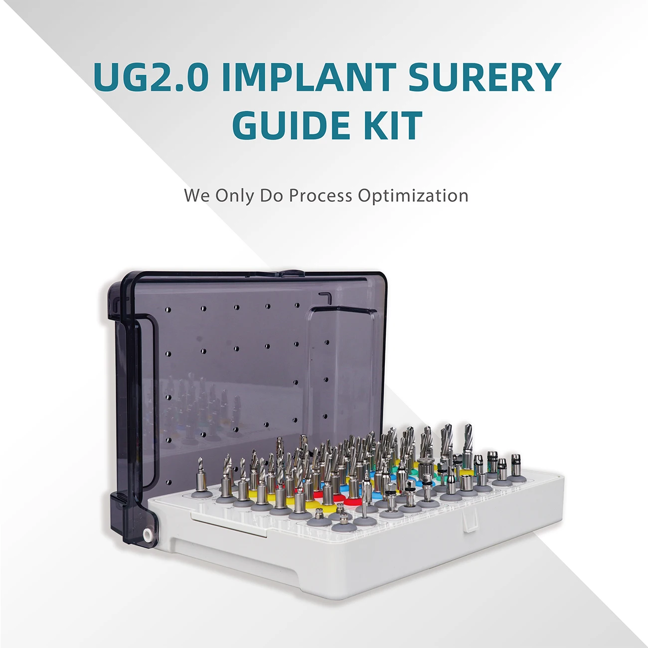 Dental Guided Implant Surgery Kit All-in-One Tissue Punch Pilot Reaming & Anchor Drills for Dental Clinic Surgical Equipment