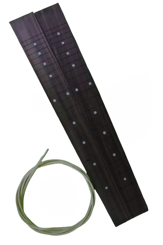 

Rosewood New Electric Guitar Fretboard 22 Fret Guitar Neck 24.75 inch White Dot Inlay Unfinished Replacement Fingerboard