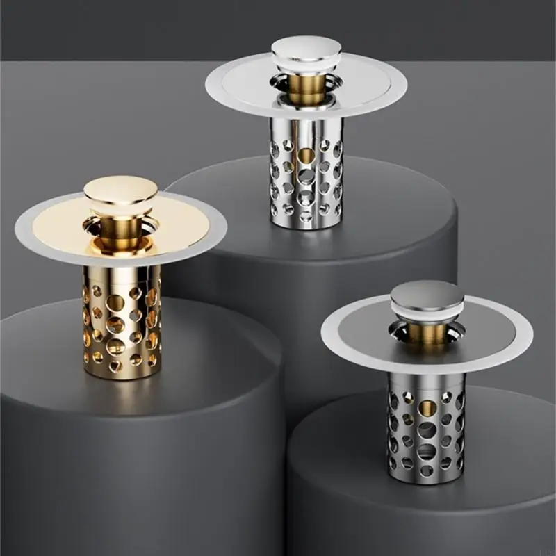 Without Clog Bathtubs Drain Stoppers Featuring Efficient Filters Basket Drain Collector Fit 1.25 1.5Inch Drain Openings L43B