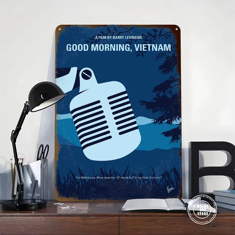 No811 My Good Morning Vietnam Printing Poster Customized Retro Wall Art Vintage Metal Signs for Decoration Home Decor Items Room