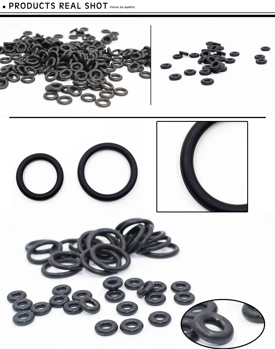 O-Ring Dicke 2-2,5-3mm CS Fluorkautschuk FKM Dichtung Temperaturbeständiger Gummidichtungsring Vollständige Spezifikationen – Detail 2