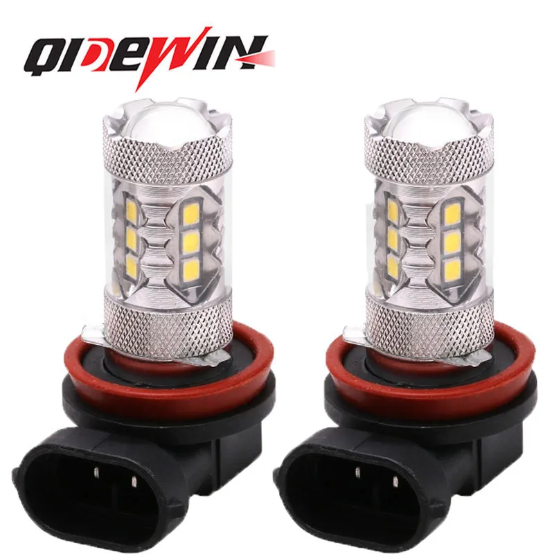 Car led lights 9006 80W 3535 led fog lights, high power black aluminum front fog lights