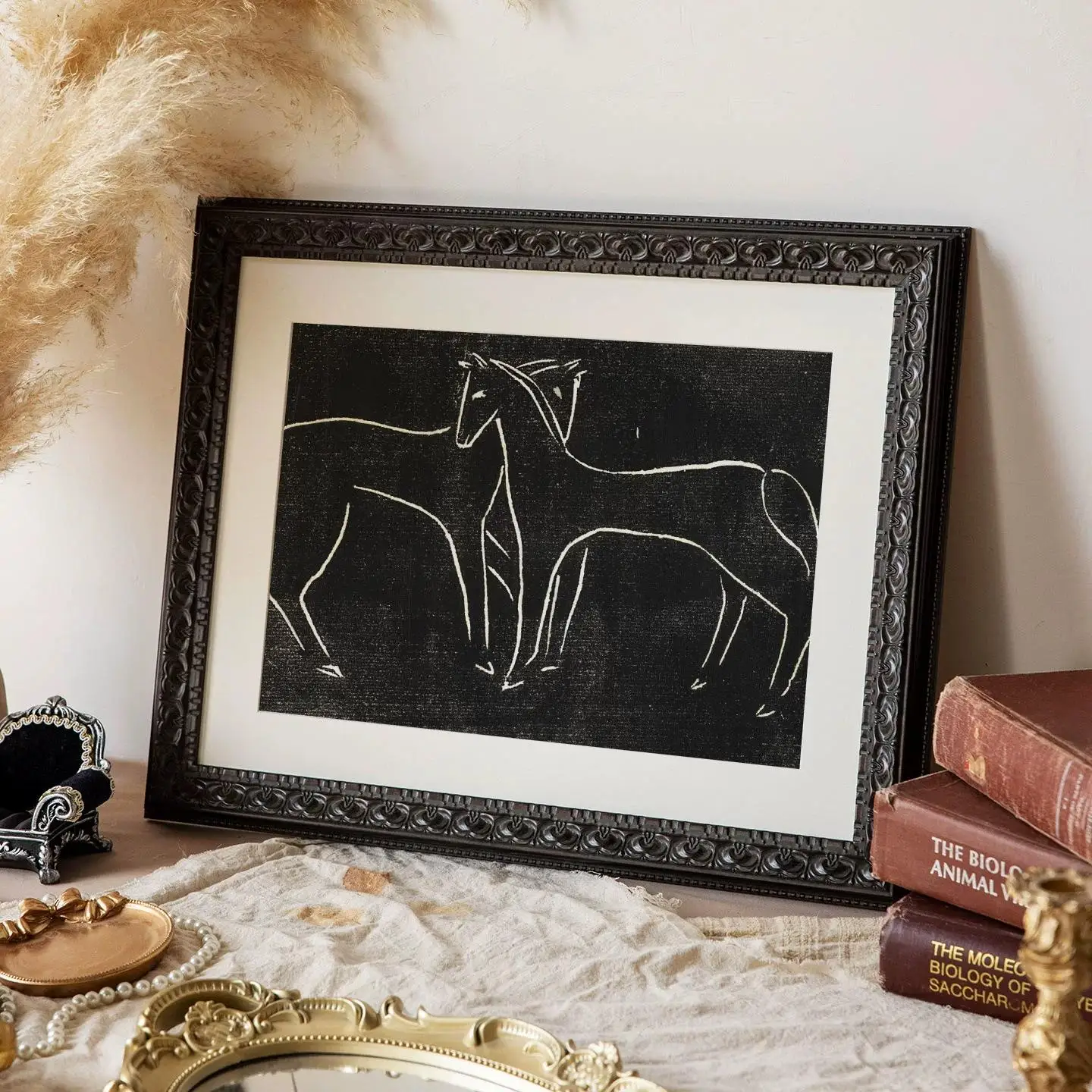 6/7/8 A4 American-style Vintage Photo Frame Display Stand, Photo Frames For Wall Hanging, Oil Paintings Framed