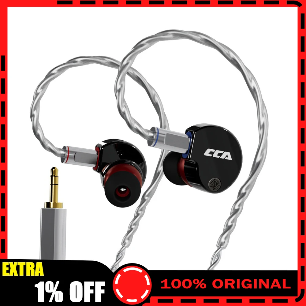 CCA Phoenix Wired Headset Double Magnetic High Performance Moving Coil Esports Headset Specially Tuned LCP Diaphragm For Gifts