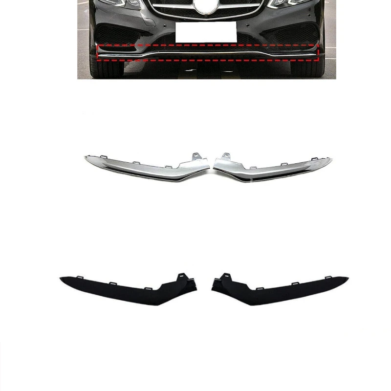 

Applicable2014 2015 2016 Mercedes BenzELevelW212Front Bumper Glossy Brim Decoration Anti-Collision and Anti-Scratch Pieces