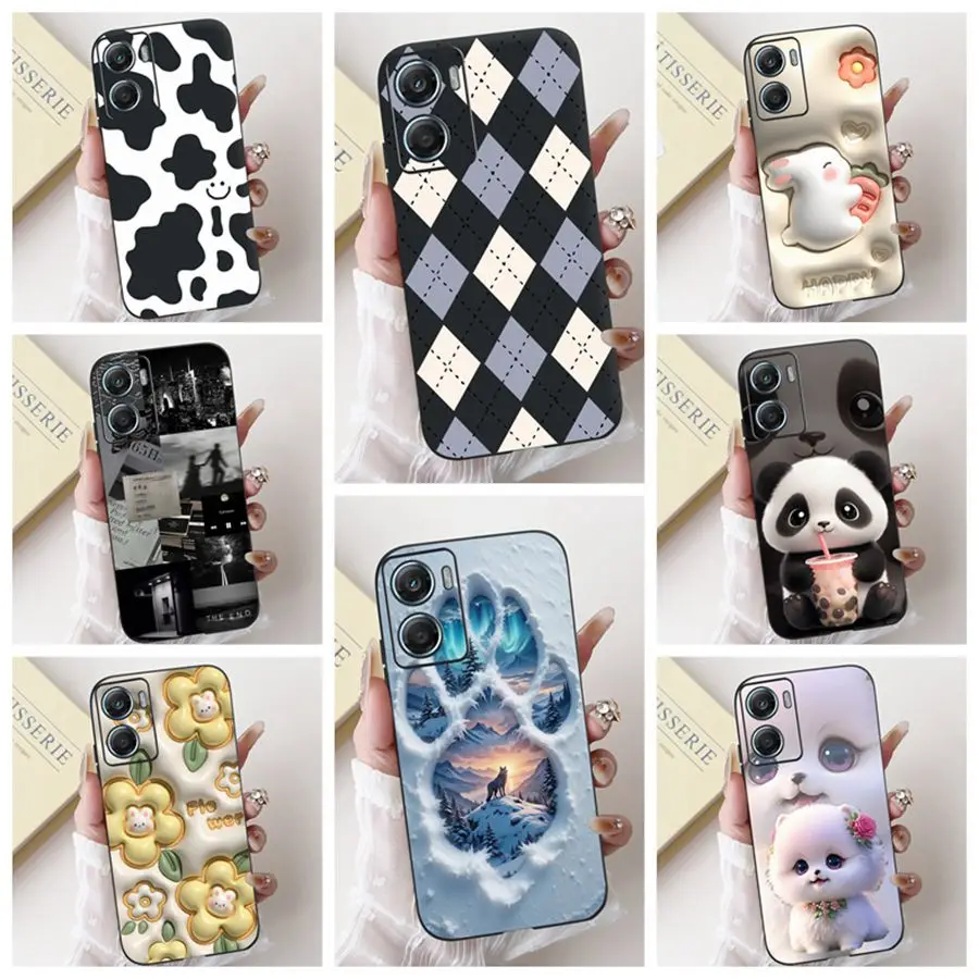 For Motorola Moto G06 G05 Case Cover 2025 Fashion Painted Soft Silicone Matte Black  Funda for MotoG05 G 06 4G Shockproof Capa