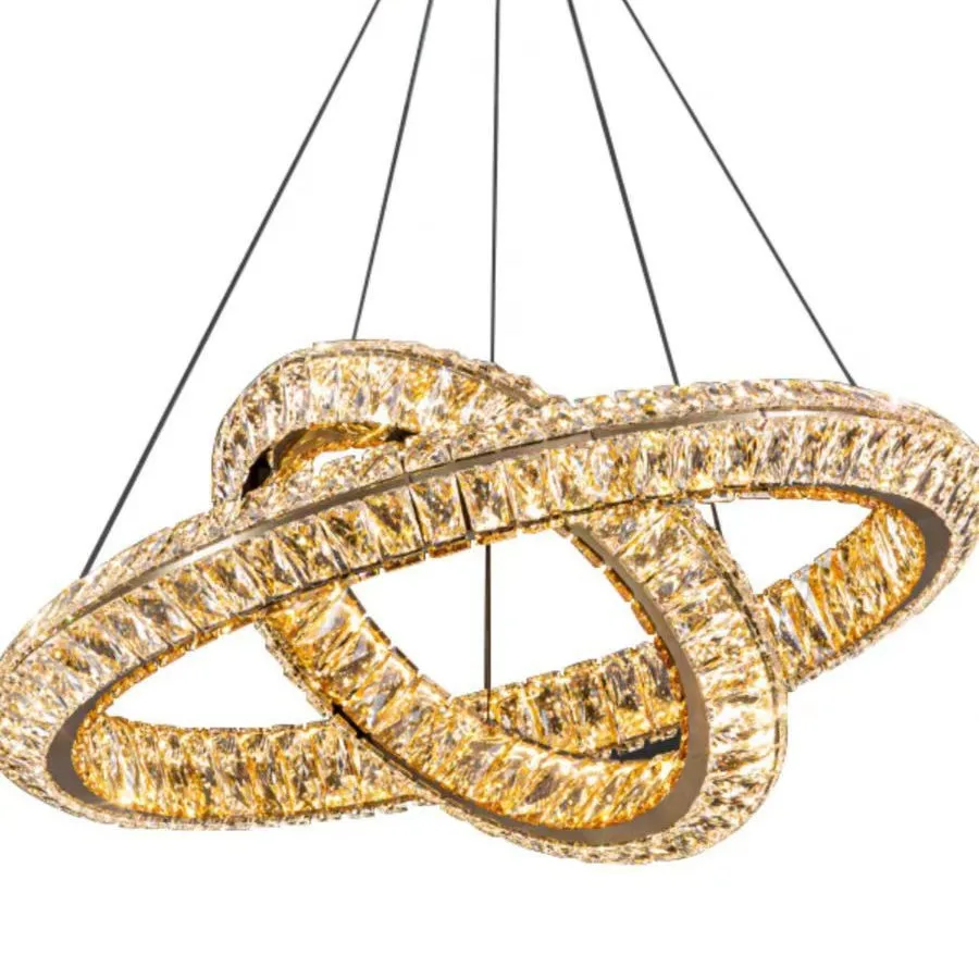 

Italian light luxury designer creative crystal chandelier, post-modern simple villa dining room art lamp