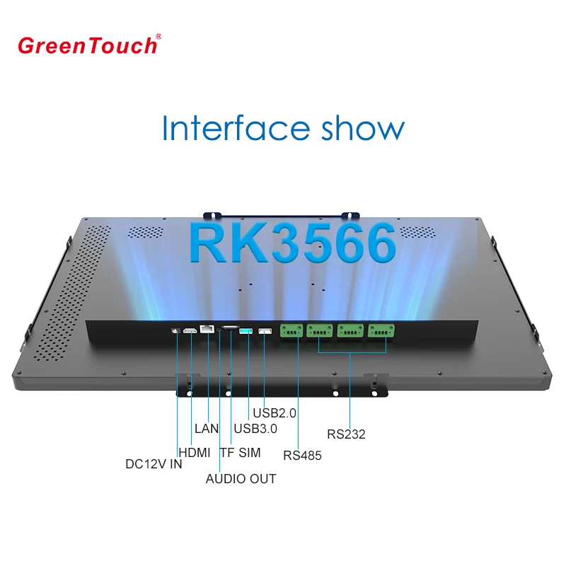 Tudo em um computador 23,8 polegadas Touch Android RK3566 LCD Display Computer