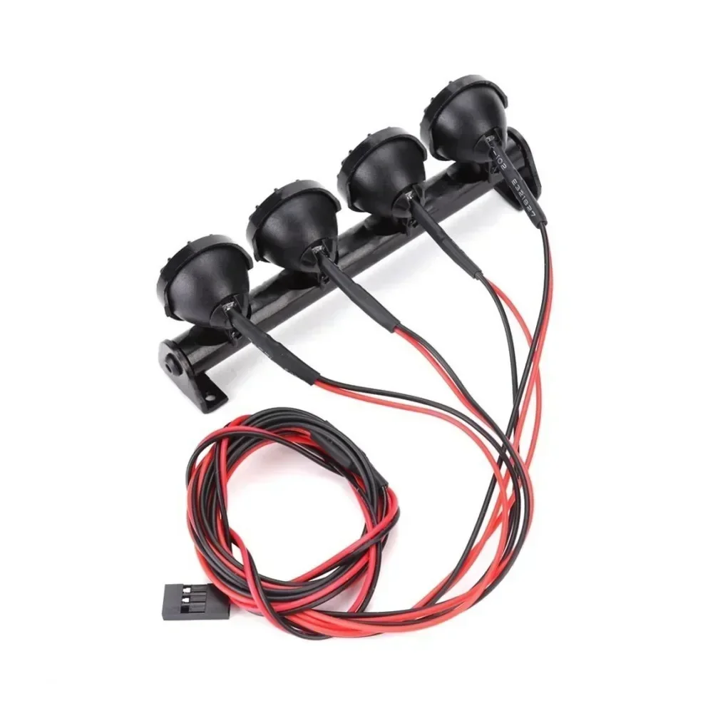 RC Car LED Roof Lamp Lights Bar for SCX24 WPL 1/18 1/24 RC Truck Car Upgrade Parts Accessories 4LED/6 LED