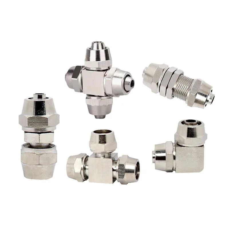 KLV KLE KLZA KLU Copper Plated Nickel Pneumatic Fitting Air Quick Connector For Hose Tube 4 6 8 10 12 14 16MM Fast Connection