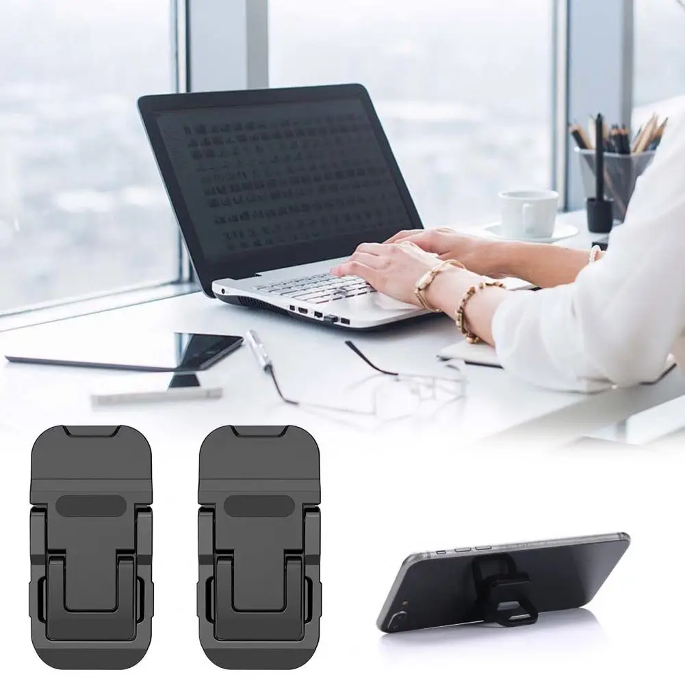 1 Pair Laptop Stand Computer Keyboard Holder Rustproof Two Levels Notebook Stand Foldable Mini Computer Support Holder