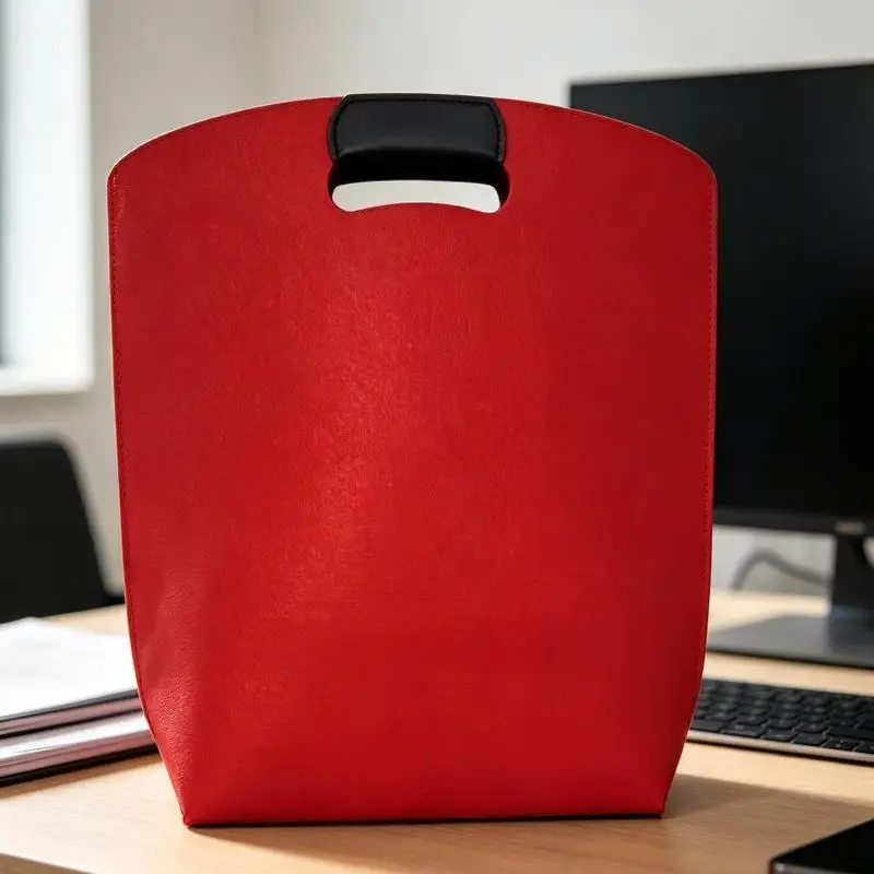 High Quality Solid Color Felt Bag Large Capacity Reusable Utility Tote Portable Eco-Friendly Felt Tote Handbag Corporate Welfar