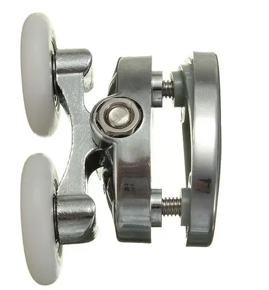 Picture 3: 2Pcs 25mm Shower Door Rollers Zinc Alloy Bathroom Wheel Accessories Glass Hardware
