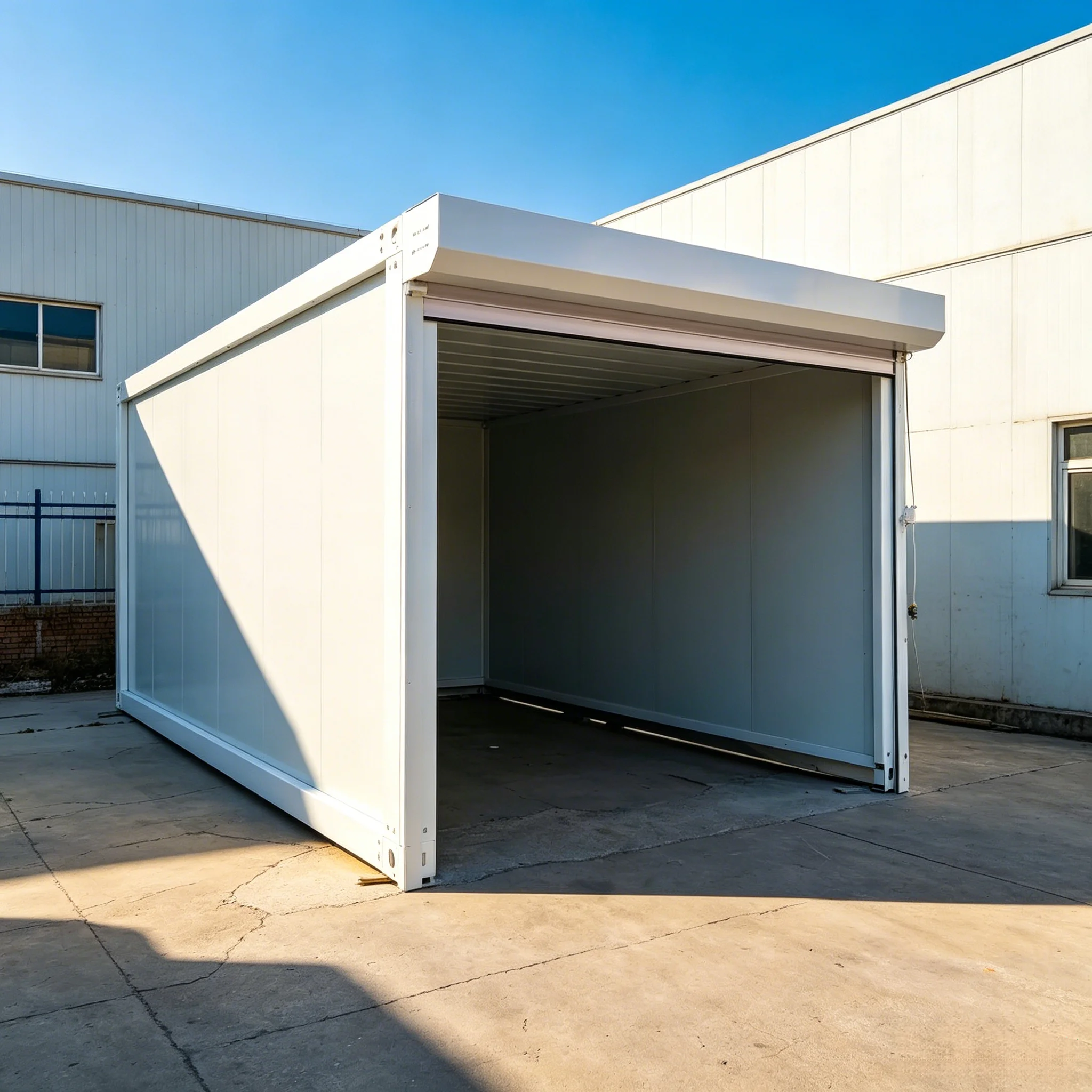 FOODLINE Container Garage Combined Modular Container Garage For Dual Vehicle Storage Backyard Home Facility