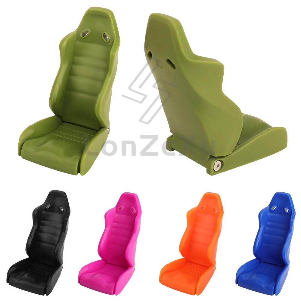 1/10 RC Crawler Adjustable Simulation Racing Seats With 5 Point Seatbelts For SCX10 Wraith TRX4 Interior Decor Parts 40.8g