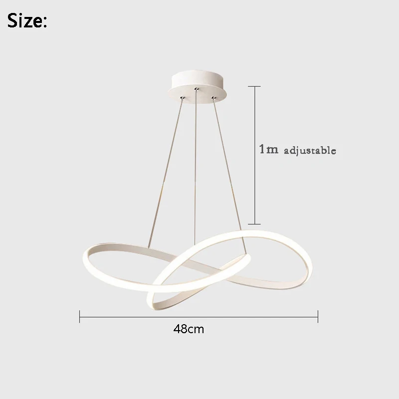 Nordic Dining Room LED Pendant Lamp Personality Creativity Clover Restaurant Chandelier Simple Restaurant Hotel Art Bar Lighting view 6