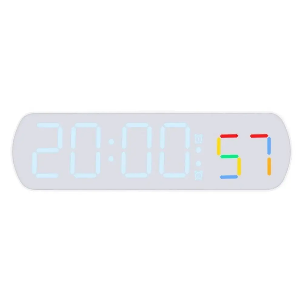 Large Display Digital Alarm Clock 12/24 Hour Format Multi-functional Digital Desktop Clock Temperature Sensor