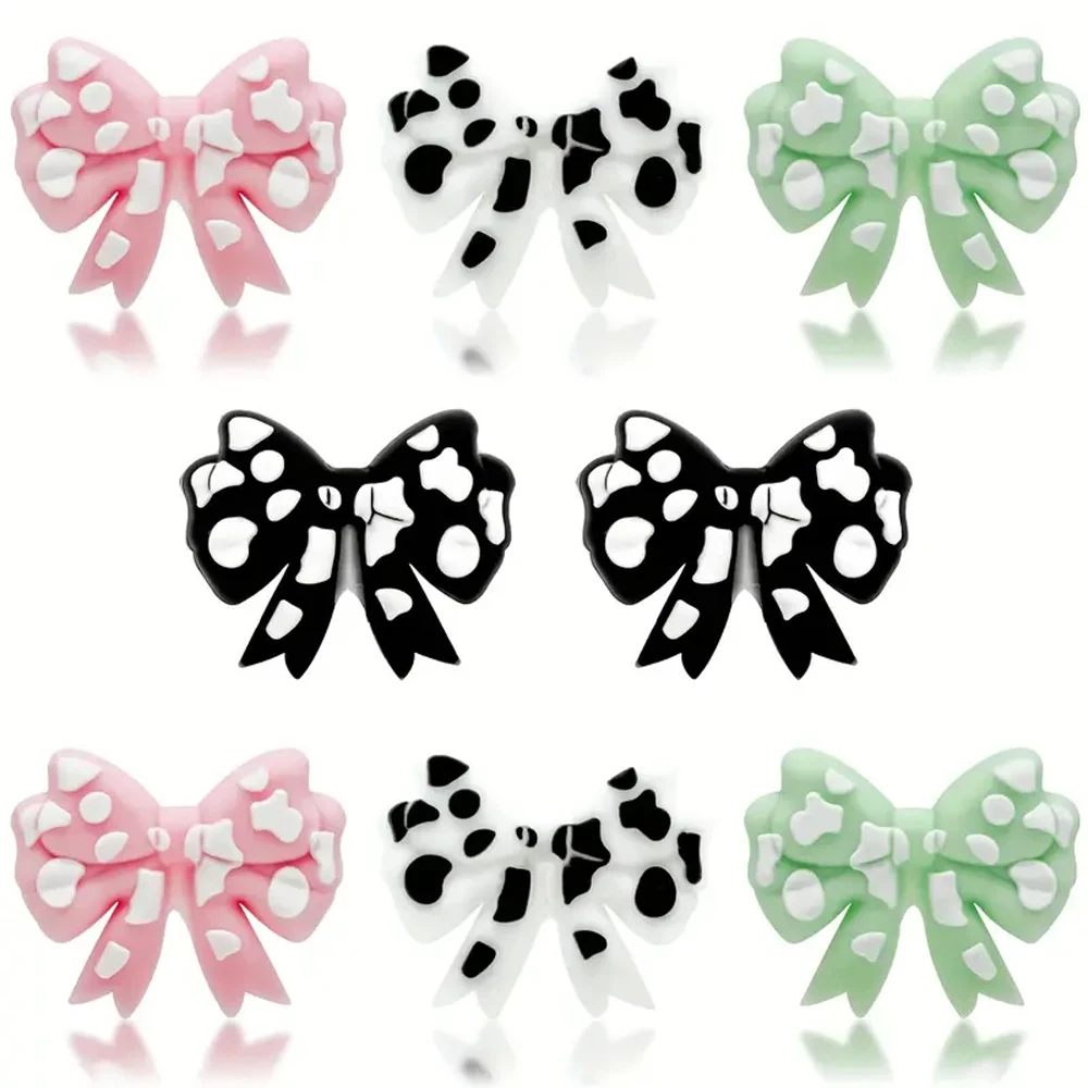 8/25PCS Spot Bow Thema 3D Kreatives DIY Perlenhandwerk, verwendet für Stift, Schlüsselanhänger, Schmuckzubehör, Künstlerbedarf – Detail 5