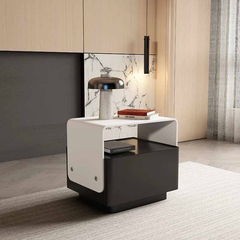 Laci Meja Malam Nordic Penyimpanan Kamar Tidur Meja Samping Tempat Tidur Estetika Antik Furnitur Kamar Tidur Mesa De Noche Modern Mewah